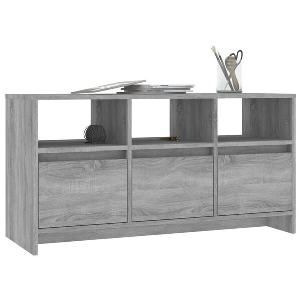 vidaXL Έπιπλο Τηλεόρασης Γκρι Sonoma 102x37,5x52,5 εκ. από Επεξ. Ξύλο