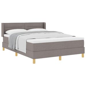 vidaXL &Kappa;&rho;&epsilon;&beta;ά&tau;&iota; &mu;&epsilon; &Epsilon;&lambda;&alpha;&tau;ή&rho;&iota;&alpha; &mu;&epsilon; &sigma;&tau;&rho;ώ&mu;&alpha; Taupe 140 x 190 cm ύ&phi;&alpha;&sigma;&mu;&alpha;