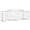 vidaXL Συρματοκιβώτιο Τοξωτό 200x50x60/80εκ. από Γαλβανισμένο Χάλυβα