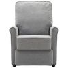 vidaXL Πολυθρόνα Μασάζ Ανοιχτό Γκρι Υφασμάτινη