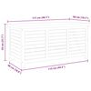vidaXL Μπαούλο Αποθήκευσης Κήπου 117x50x55 εκ. Μασίφ Ξύλο Ευκαλύπτου