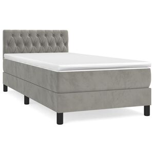 vidaXL &Kappa;&rho;&epsilon;&beta;ά&tau;&iota; Boxspring &mu;&epsilon; &Sigma;&tau;&rho;ώ&mu;&alpha; &Alpha;&nu;&omicron;&iota;&chi;&tau;ό &Gamma;&kappa;&rho;&iota; 90x190 &epsilon;&kappa;. &Beta;&epsilon;&lambda;&omicron;ύ&delta;&iota;&nu;&omicron;