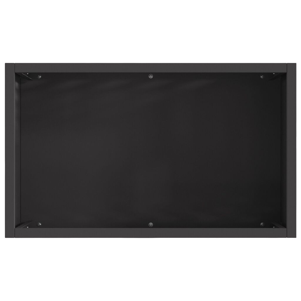vidaXL Εστία Φωτιάς Ορθογώνια Μαύρη 50x30x40 εκ. Ατσάλι