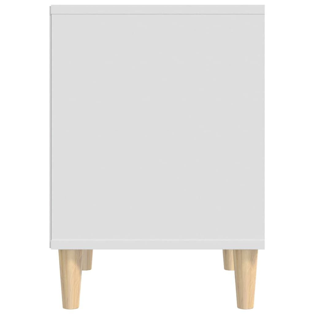 vidaXL Κομοδίνο Λευκό 40 x 35 x 50 εκ. από Επεξεργασμένο Ξύλο