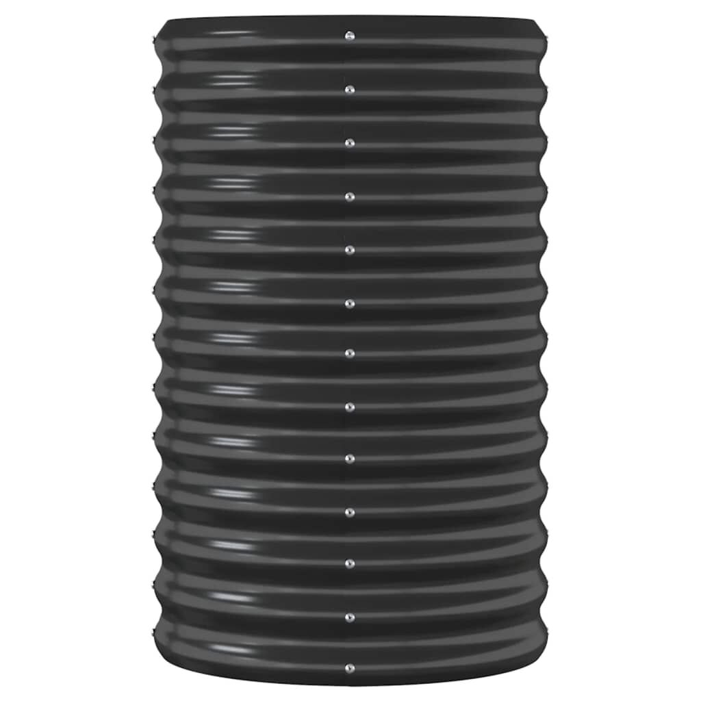 vidaXL Ζαρντινιέρα Ανθρακί 114x40x68 εκ Ατσάλι με Ηλεκτρ. Βαφή Πούδρας