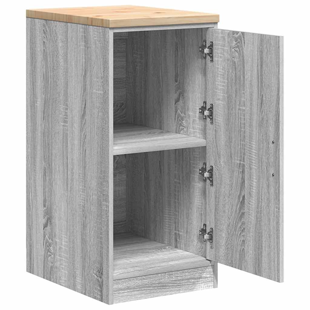 vidaXL ντουλάπι αποθήκευσης γκαράζ 40x51x85 εκ μασίφ ξύλο πεύκο