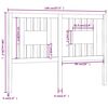 vidaXL Κεφαλάρι Κρεβατιού Λευκό 146 x 4 x 100 εκ. Μασίφ Ξύλο Πεύκου