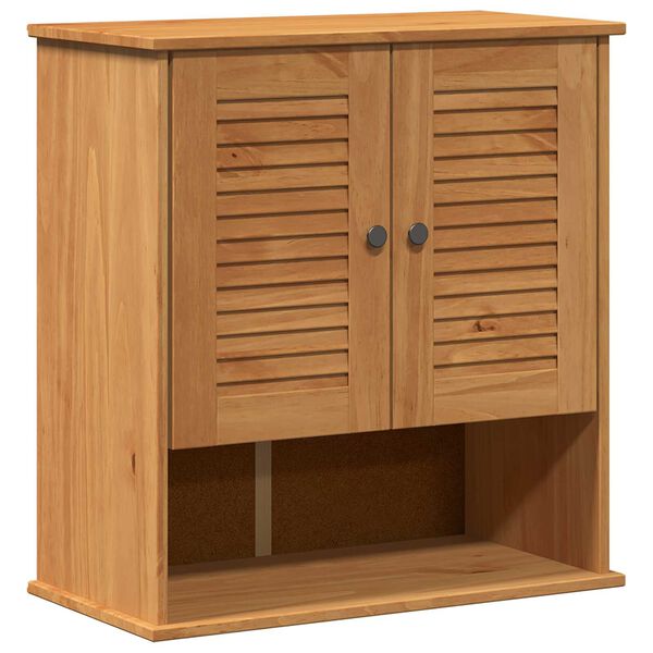 vidaXL Κρεμαστό Ντουλάπι Μπάνιου Μέλι καφέ 67.5 x 34 x 71.5 εκ