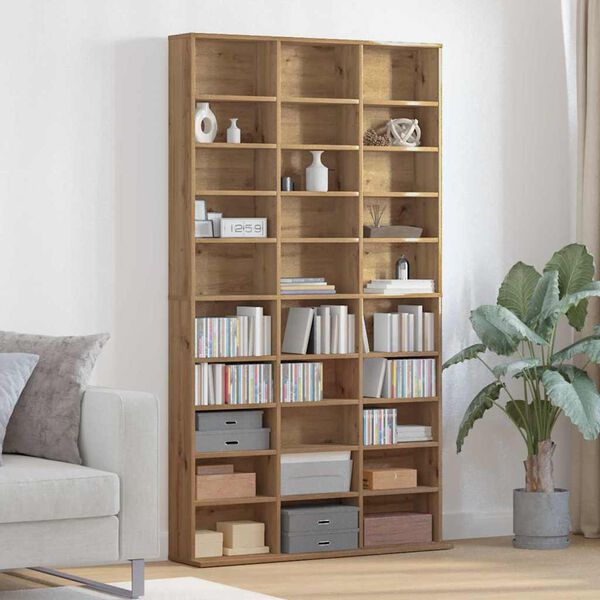 vidaXL &Nu;&tau;&omicron;&upsilon;&lambda;ά&pi;&alpha; CD Artisan Oak 101 x 23 x 177,5 &epsilon;&kappa; &Epsilon;&pi;&epsilon;&xi;&epsilon;&rho;&gamma;&alpha;&sigma;&mu;έ&nu;&omicron; &xi;ύ&lambda;&omicron;