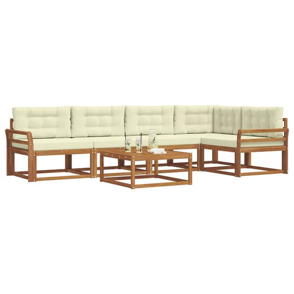 vidaXL &Sigma;&epsilon;&iota;&rho;ά &Kappa;&alpha;&nu;&alpha;&pi;έ &Epsilon;&xi;&omega;&tau;&epsilon;&rho;&iota;&kappa;&omicron;ύ &mu;&epsilon; &mu;&alpha;&xi;&iota;&lambda;ά&rho;&iota; 6 pcs &Phi;&upsilon;&sigma;&iota;&kappa;ό &kappa;&alpha;&iota; &Kappa;&rho;έ&mu;&alpha;