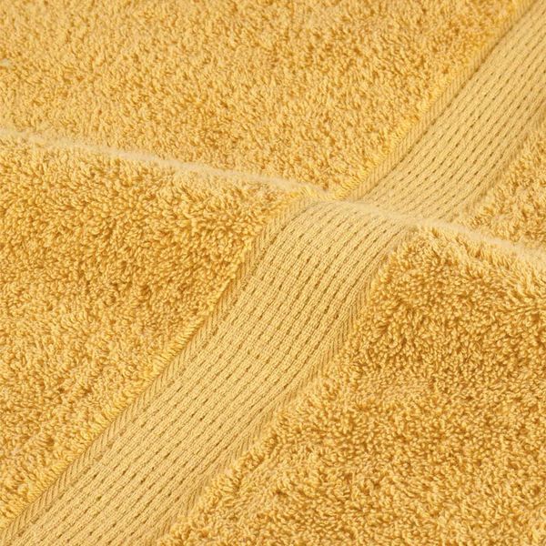vidaXL Πετσέτες 2 pcs Χρυσό 15 x 21 cm Βαμβάκι