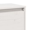 vidaXL Ντουλάπια Τοίχου 2 τεμ. Λευκά 45x30x35 εκ από Μασίφ Ξύλο Πεύκου