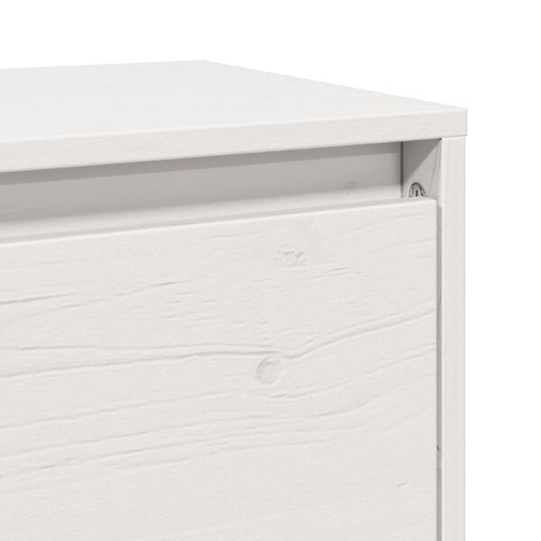 vidaXL Ντουλάπια Τοίχου 2 τεμ. Λευκά 45x30x35 εκ από Μασίφ Ξύλο Πεύκου