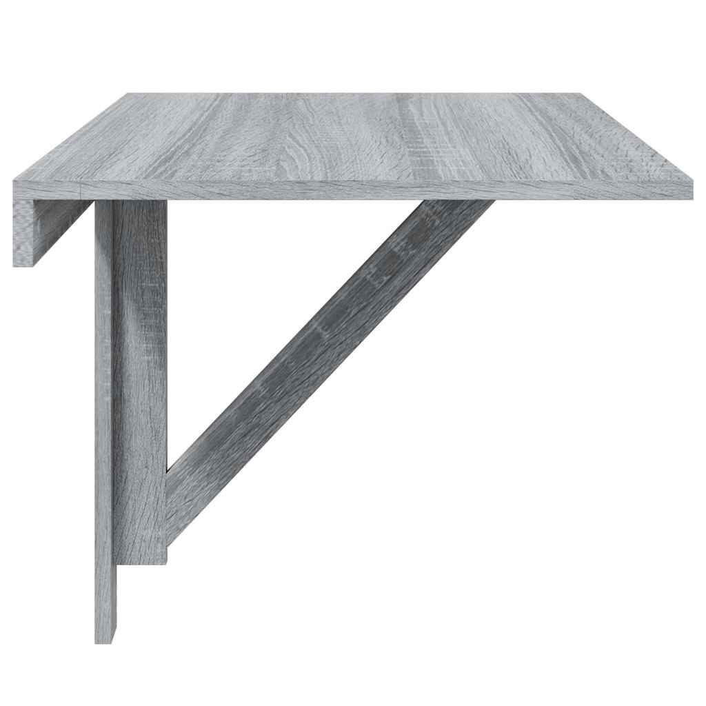 vidaXL Τραπέζι Τοίχου Πτυσσόμενο Γκρι Sonoma 10x60x56 εκ. Επεξ. Ξύλο