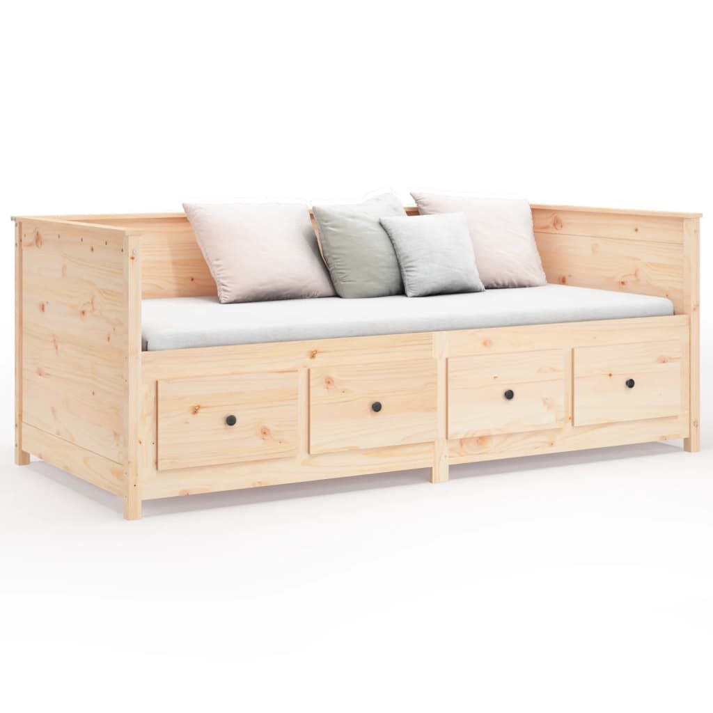 vidaXL Κρεβάτι ημέρας χωρίς στρώμα 75x190 cm Στερεό ξύλο πεύκο