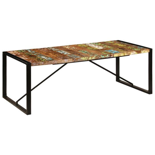 vidaXL Τραπεζαρία 220 x 100 x 75 εκ. από Μασίφ Ανακυκλωμένο Ξύλο