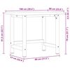 vidaXL Πάγκος Εργασίας Ανοιχτό Καφέ 100x60x81,5 cm Μασίφ Ξύλο Δρυς