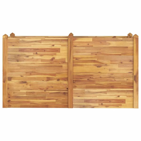 vidaXL Ζαρντινιέρα Υπερυψωμένη 160 x 60 x 84 εκ. Μασίφ Ξύλο Ακακίας