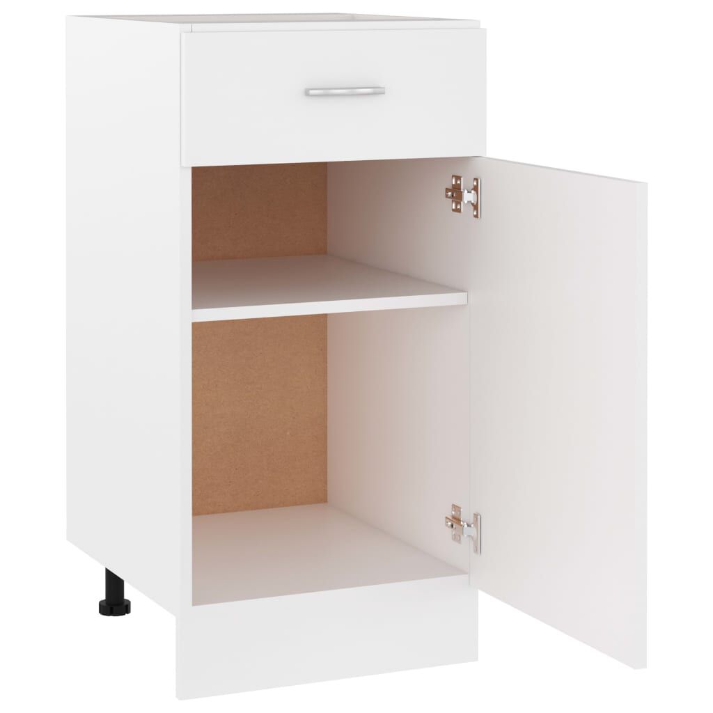 vidaXL Ντουλάπι με Συρτάρι Lyon Λευκό 40x46x81,5 εκ. Επεξ. Ξύλο