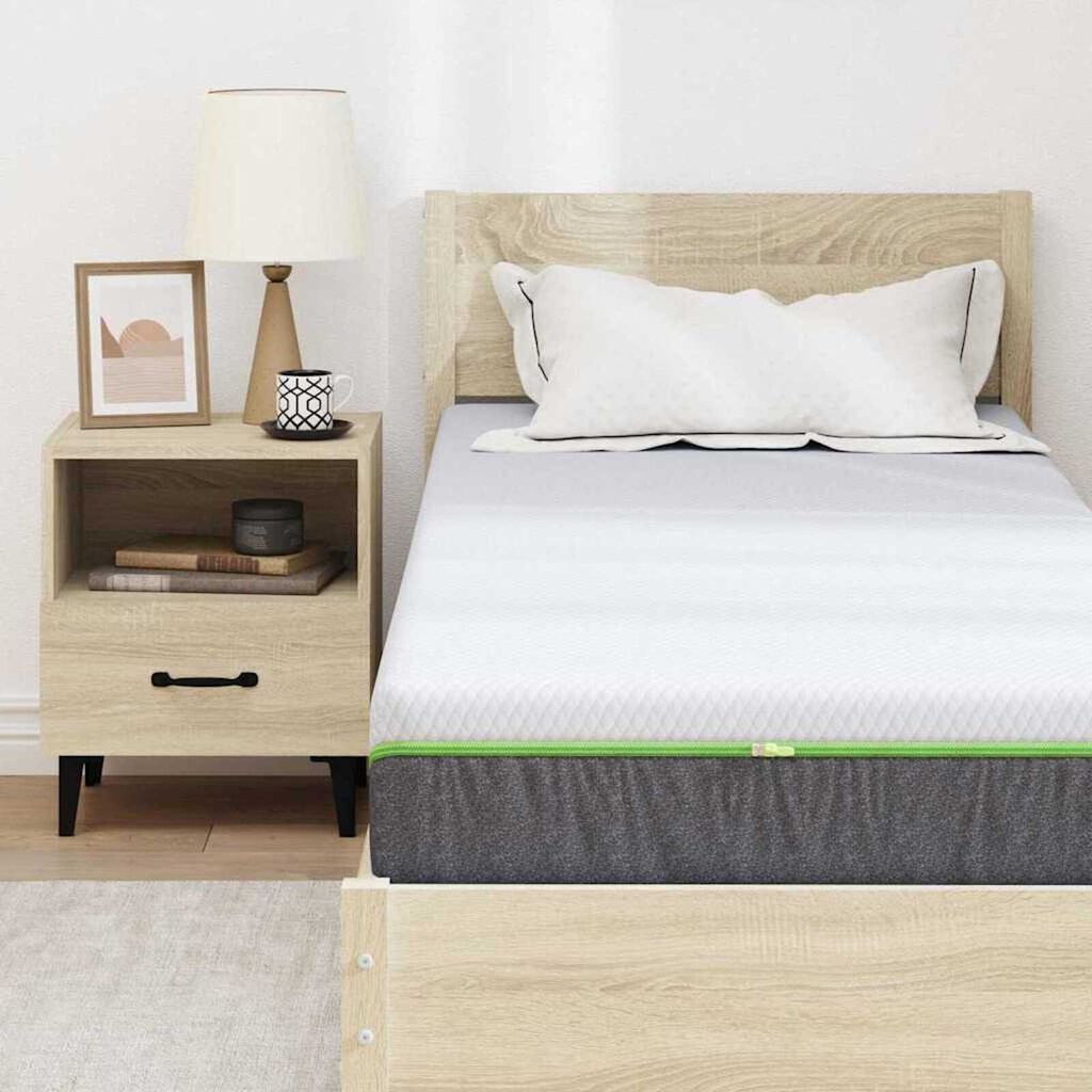 vidaXL Στρώμα Λευκό, Γκρι 70 x 200 cm Pěna