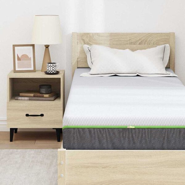 vidaXL Στρώμα Λευκό, Γκρι 70 x 200 cm Pěna
