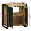 vidaXL Ντουλάπα Νιπτήρα Καφέ 55 x 35 x 60 εκ. Μασίφ ξύλο μάνγκο