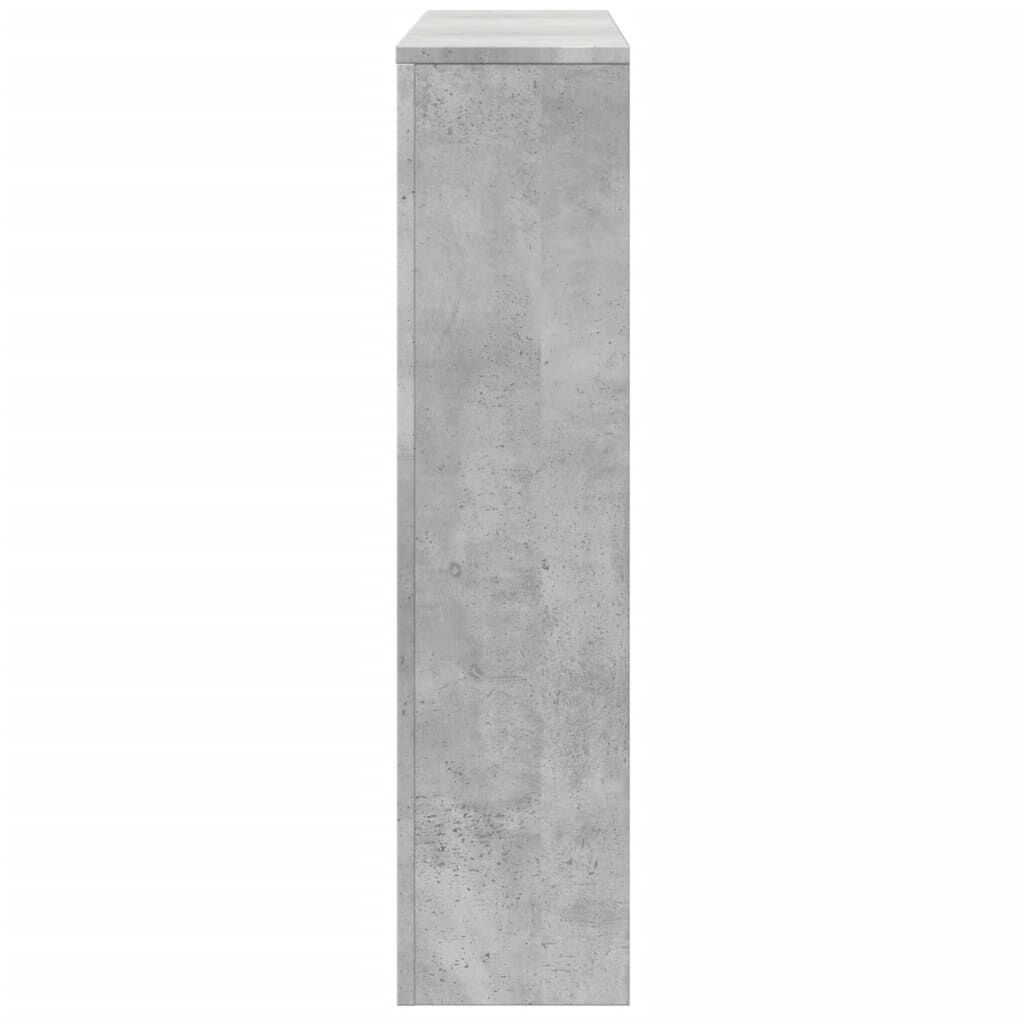 vidaXL Κάλυμμα Καλοριφέρ Γκρι Σκυροδέματος 175x20x82 εκ. Επεξ. Ξύλο