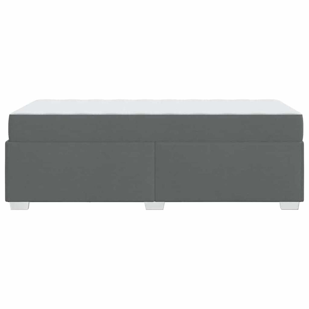 vidaXL Σκελετός Κρεβατιού Σκούρο γκρι 80 x 200 cm ύφασμα
