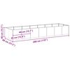 vidaXL Ζαρντινιέρα Ανθρακί 280x80x40 εκ. από Χάλυβα