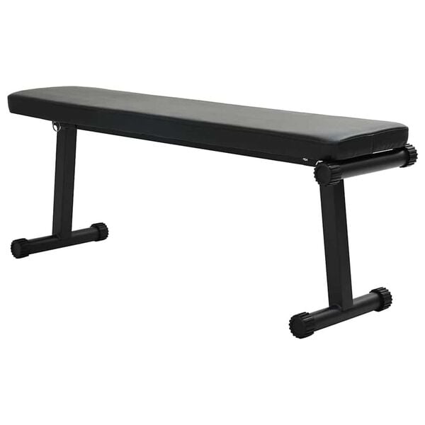 vidaXL Αναδιπλούμενος Πάγκος Βάρους Μαύρο 109 x 29 x 42 εκ. Ατσάλι