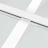 vidaXL Συρόμενη Πόρτα Λευκή 102,5 x 205 εκ. από Γυαλί ESG / Αλουμίνιο