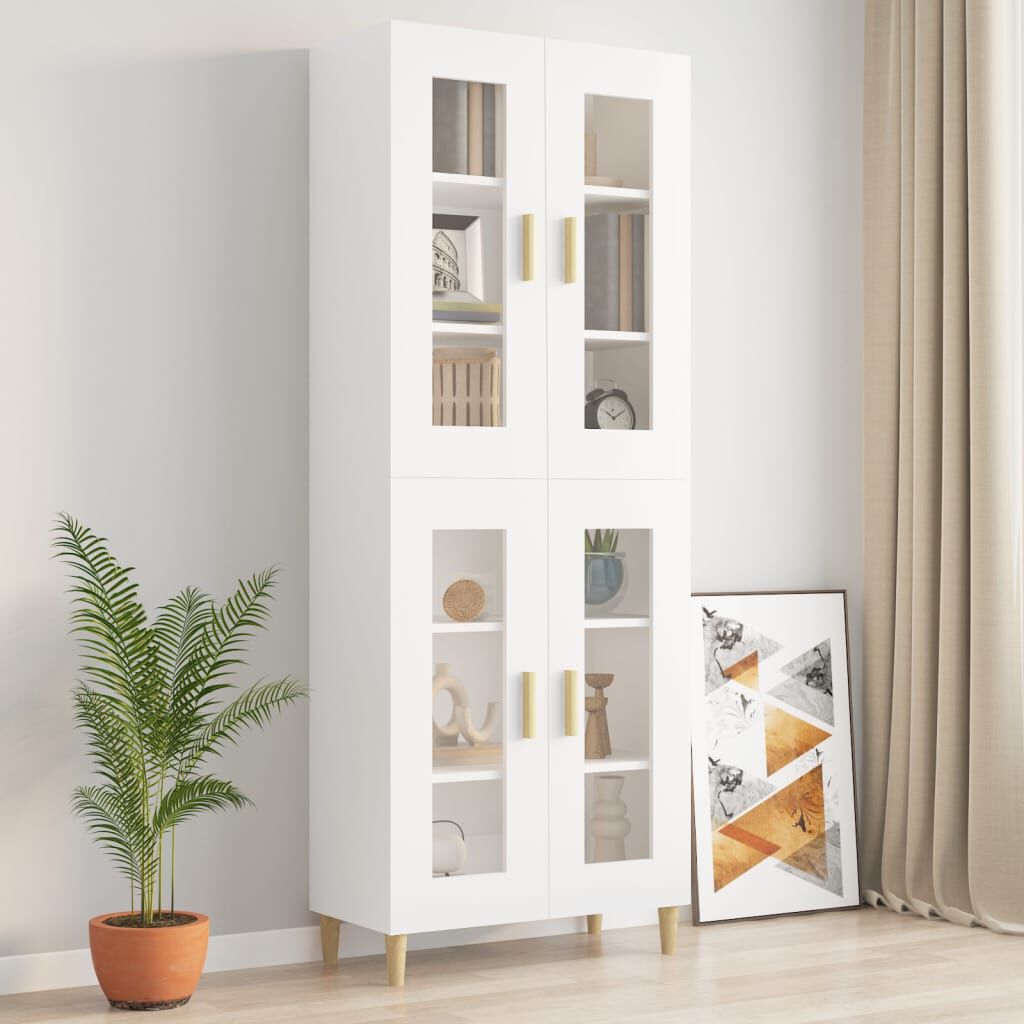 vidaXL Ντουλάπι Τοίχου Κρεμαστό Λευκό 69,5 x 34 x 90 εκ.