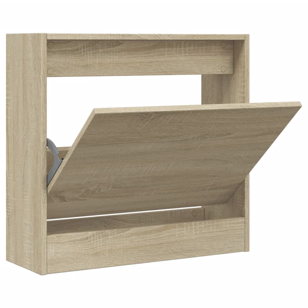 vidaXL Παπουτσοθήκη Sonoma Δρυς 60x21x57 εκ. από Επεξεργασμένο Ξύλο
