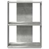 vidaXL Βιβλιοθήκη 3 επιπέδων Μπετόν Γκρι 60x30x80 cm Ξύλινη κατασκευή