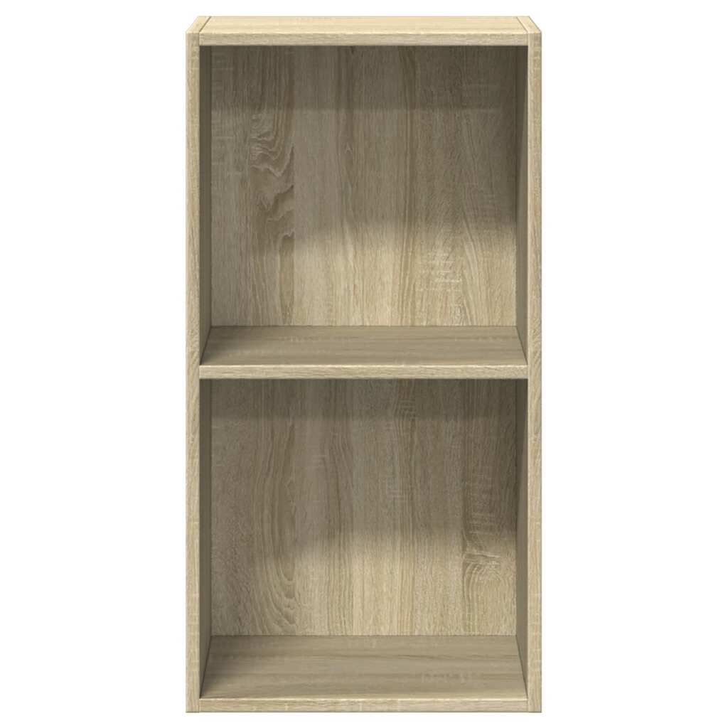vidaXL Βιβλιοθήκη με 2 Ράφια Sonoma Δρυς 40x30x76,5 εκ. Επεξ. Ξύλο