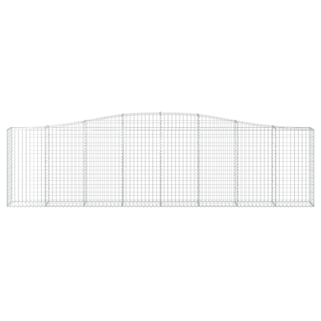 vidaXL Συρματοκιβώτια Τοξωτά 5 τεμ. 400x30x100/120 εκ. Γαλβαν. Ατσάλι
