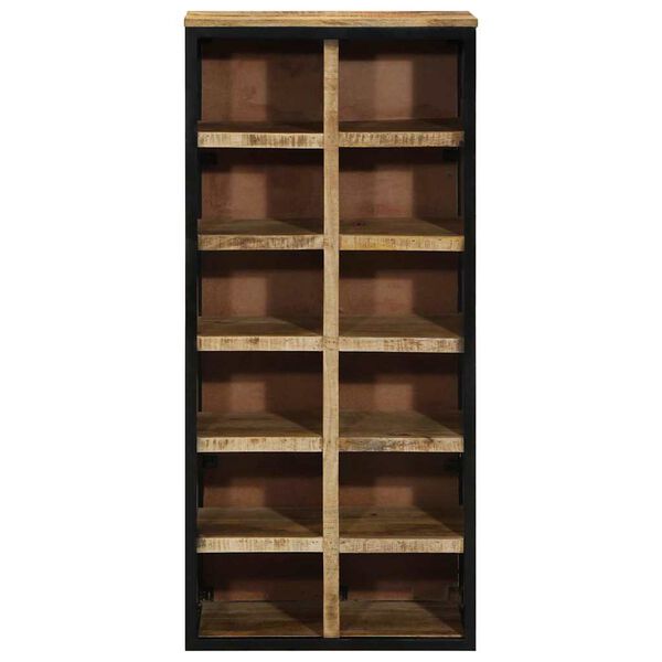 vidaXL Ντουλάπα Παπουτσιών Καφέ 50 x 30 x 110 εκ Μασίφ ξύλο μάνγκο