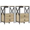 vidaXL &Kappa;&omicron;&mu;&omicron;&delta;ί&nu;&omicron; 2 pcs &Delta;&rho;ύ&sigmaf; Sonoma 40 x 31 x 60 &epsilon;&kappa;. &Epsilon;&pi;&epsilon;&xi;&epsilon;&rho;&gamma;&alpha;&sigma;&mu;έ&nu;&omicron; &xi;ύ&lambda;&omicron;