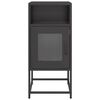 vidaXL Κομοδίνο Μαύρο 36x39x78 cm από χάλυβα ψυχρής έλασης