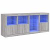 vidaXL &Mu;&pi;&omicron;&upsilon;&phi;έ&sigmaf; &mu;&epsilon; LED &Gamma;&kappa;&rho;&iota; Sonoma 164 x 37 x 67 &epsilon;&kappa;.