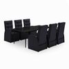 vidaXL &Sigma;&epsilon;&tau; &Tau;&rho;&alpha;&pi;&epsilon;&zeta;&alpha;&rho;ί&alpha;&sigmaf; &Kappa;ή&pi;&omicron;&upsilon; 7 &Tau;&epsilon;&mu;&alpha;&chi;ί&omega;&nu; &Mu;&alpha;ύ&rho;&omicron; &mu;&epsilon; &Mu;&alpha;&xi;&iota;&lambda;ά&rho;&iota;&alpha;