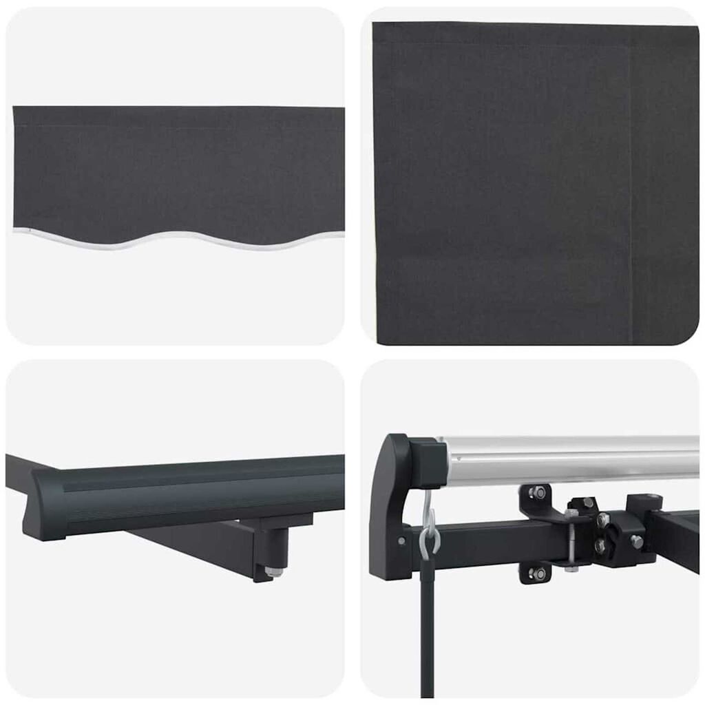 vidaXL Σκηνίτσα Αναδιπλούμενη Ανθρακί 400 x 200 cm