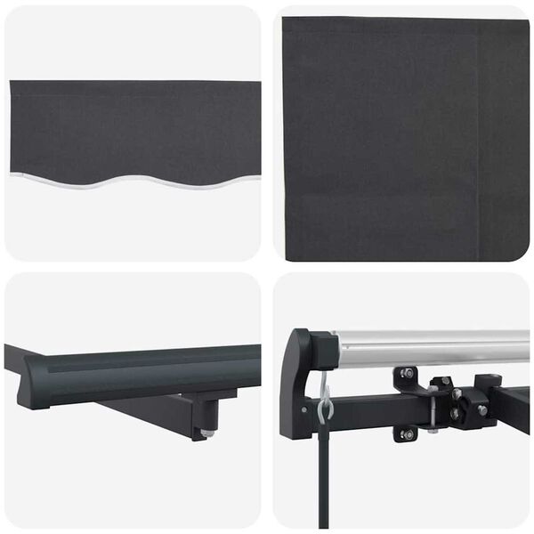 vidaXL Σκηνίτσα Αναδιπλούμενη Ανθρακί 400 x 200 cm