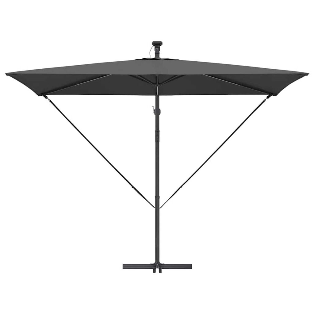 vidaXL Ομπρέλα Cantilever Banana Ανθρακί 294 x 200 x 254 εκ.