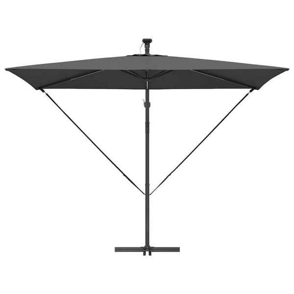 vidaXL Ομπρέλα Cantilever Banana Ανθρακί 294 x 200 x 254 εκ.