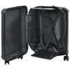vidaXL Βαλίτσα με κλειδαριά Μαύρο 34 x 23 x 55.5 εκ. ΑΒΣ Πλαστικό