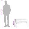 vidaXL Παγκάκι Κήπου Παιδικό Γκρι 81 εκ. από Ξύλο Κινέζικου Έλατου