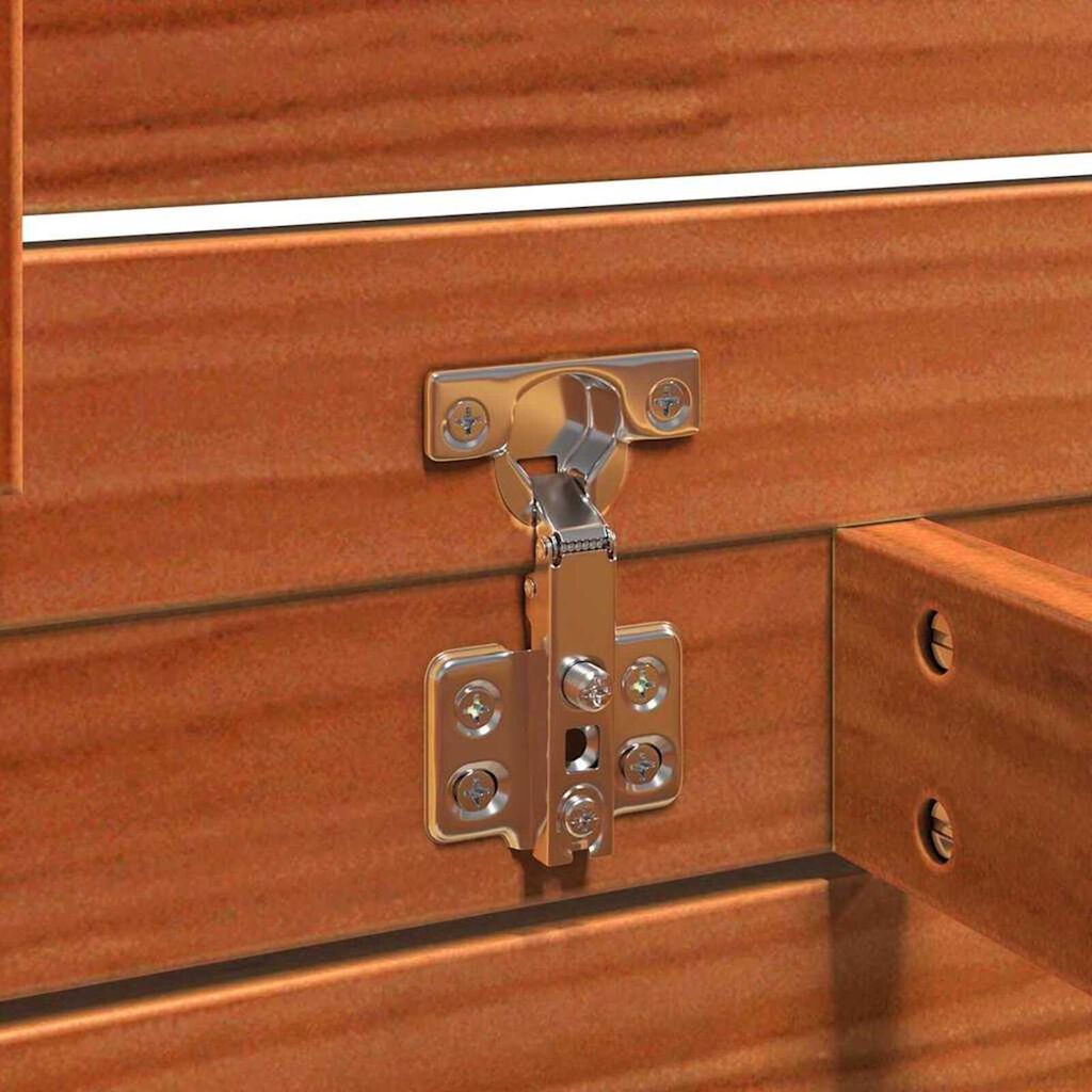 vidaXL Κουτί αποθήκευσης κήπου Καφέ κεριού 101 x 50.5 x 46.5 cm