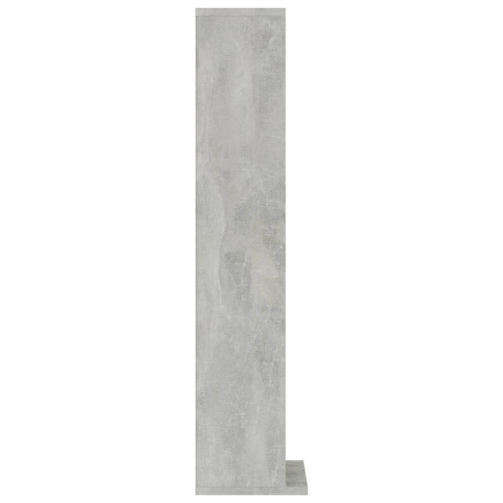 vidaXL Έπιπλο για CD Γκρι Σκυροδέματος 21x20x88 εκ. Επεξεργασμένο Ξύλο