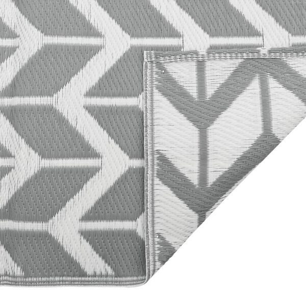 vidaXL Χαλί εξωτερικού χώρου ARAKIL γκρι 120x180 cm PP